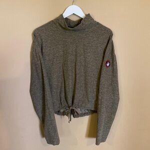 Canada Weather Gear Tan Women’s Shirt top  Medium Gorpcore Fall Layers Winter